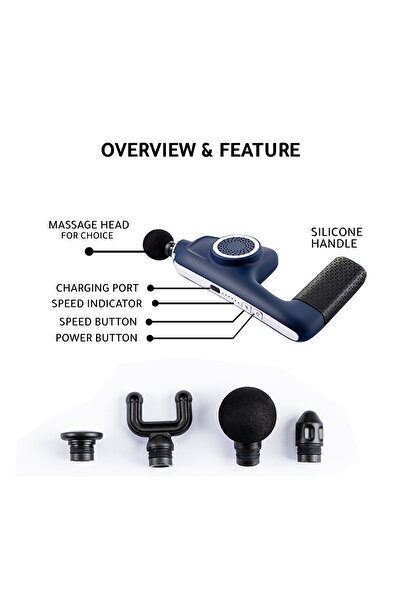 Zero Healthcare PhysioPro Quiet Percussion Massage Gun for Deep Tissue Relief and Muscle Recovery