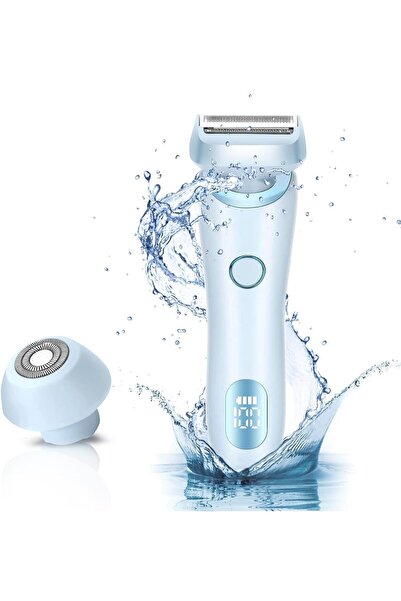 Arabest 2 in 1 Women Electric Shaver with Detachable Head, Cordless Hair Remo...