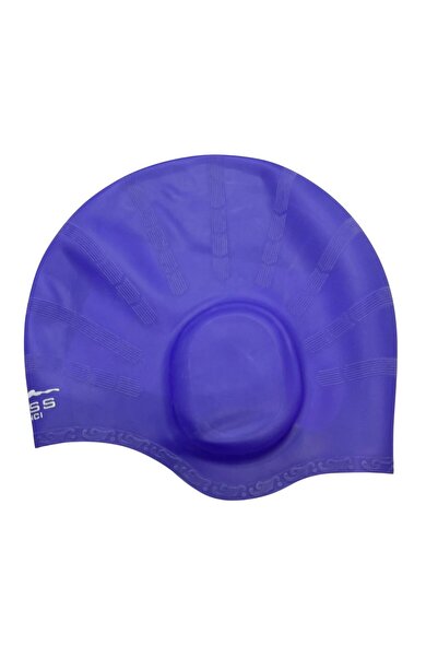 bostancı قبعة سباحة من السيليكون مع سماعات رأس، قبعة سباحة للبحر والبرك k