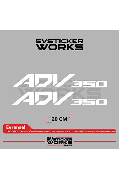 ARONA Honda ADV 350 Sticker Uyumlu Yazı – Yüksek Kalite Özel Kesim Folyo (2'l...