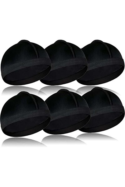 Arabest مجموعة من 6 قبعات حريرية مطاطية للشعر المموج، قبعات ساتان مضغوطة لتمو...