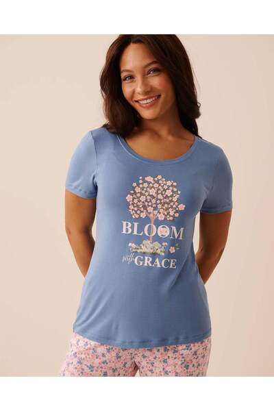 La Vie en Rose Pink Floral Print Soft Jersey T-shirt