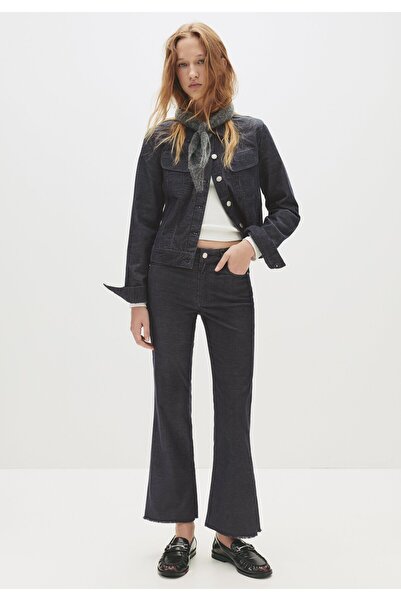 Butik Allbucks Pull&Bear Micro Velvet Flared Trousers Abpnb3807