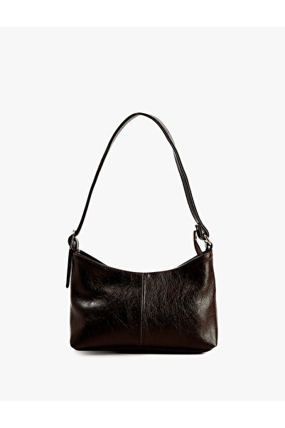 Koton Zippered Faux Leather Shoulder Bag