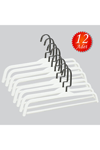 NYN Вішалка для штанів з дерев'яної планки, чорного нікелю, 12 предметів