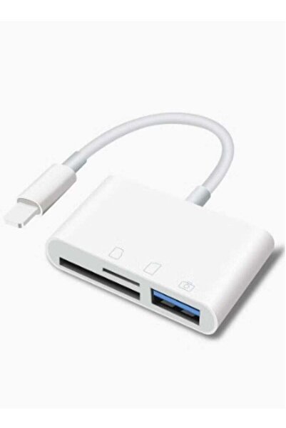 Arabest 3-in-1 SD Card Reader for iPhone iPad, USB Camera Adapter with Chargi...