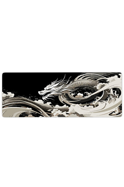 urzuva Ivory Tempest Gaming Oyuncu XL Mouse Pad Mousepad 90X40 cm 4MM Dikişli Model