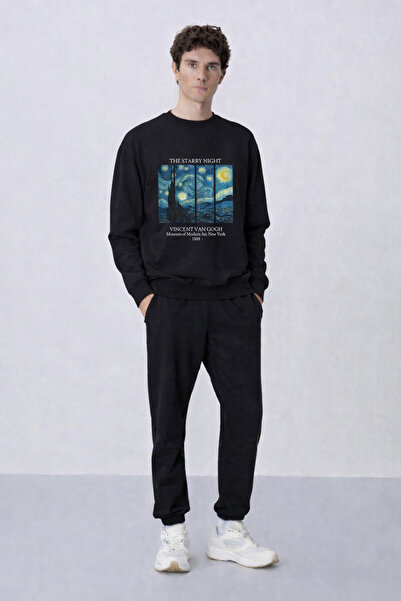 ZAVIXO -Erkek 3 Yarn Oversize Top and Bottom Set – Street Fashion Casual Set ...