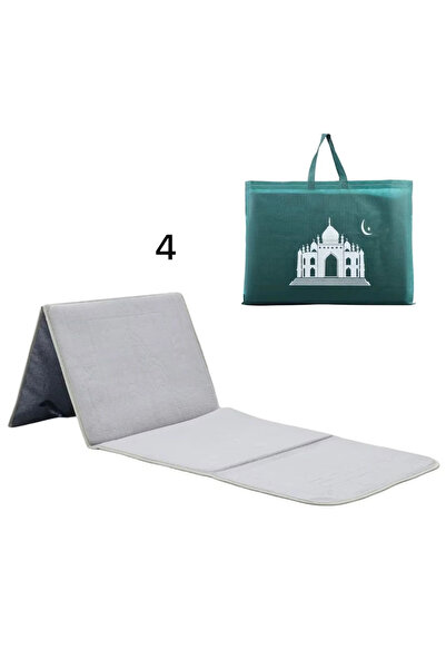 1way سجادة صلاة قابلة للطي بمسند ظهر مدمج