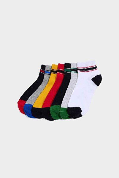 DeFacto Κάλτσες με στάμπα 7 τεμαχίων από βαμβακερά μποτάκια για αγόρια G7942A8NS