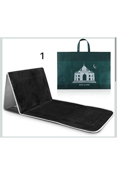 1way سجادة صلاة قابلة للطي بمسند ظهر مدمج