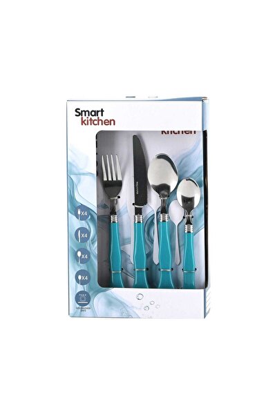 Smart Kitchen طقم أدوات مائدة من الفولاذ المقاوم للصدأ 16 قطعة