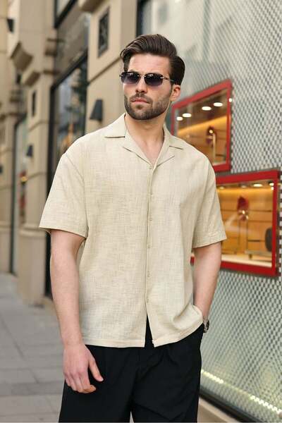 Madmext Cămașă pentru bărbați, verde mentă, 100% bumbac, croială confortabilă...