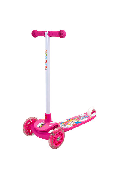 ACTION ONE Rys Pink 3-wheel scooter, light-up wheels, pink