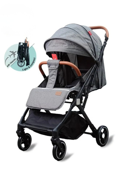 Hibobi Premium عربة أطفال خفيفة الوزن قابلة للطي للسفر مع وضعيات استلقاء متعد...