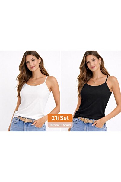 Wearflawless Women's 2-Piece Tank Top Set, Basic Stretch Fit Summer Tank Top,...