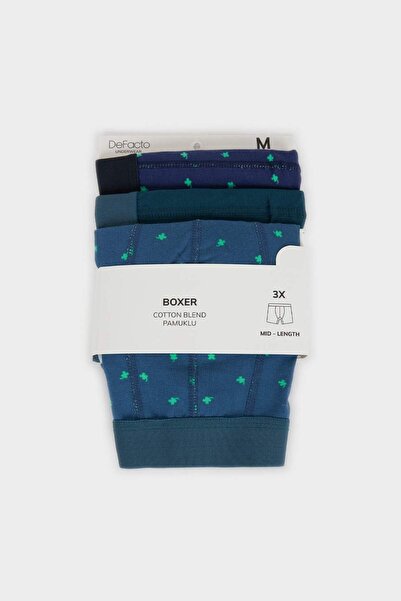 DeFacto Regular Fit Fruit Printed 3-Piece Boxer G9374Ax26Sp