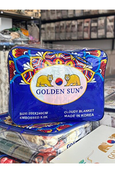 goldensun Double Heavy Soft Patterned Modern Blanket 6kg - Made in Kuyu -200*240