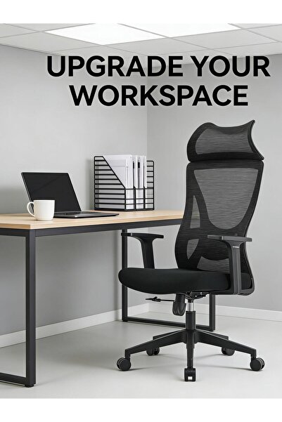 SIHOO كرسي مكتب مريح مع مسند ذراع ثنائي الأبعاد ودعم للظهر وعجلات من البولي ي...