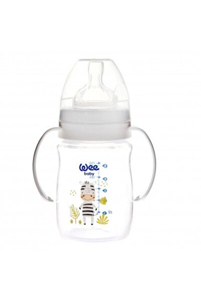 Wee Baby Biberon PP 150 ml cu manere Safari tetina silicon Anti-Colic nr.1 co...