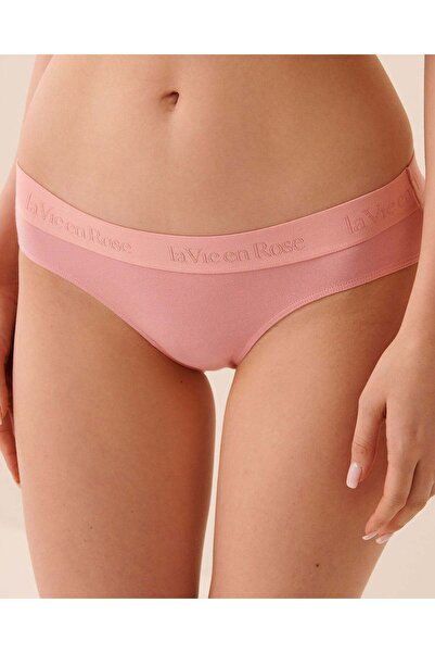 La Vie en Rose Cotton and Logo Elastic Band Bikini Panty