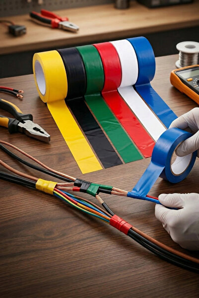 Yüce Tarım Yüksek Yalıtımlı Renkli Kalın Elektrik Bandı 1 Adet