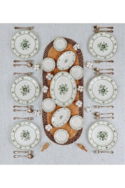 Tulü Porselen TULU PORSELEN 15 PARÇA 6 KİŞİLİK PREMİUM PORSELEN SUNUM KAHVALT...