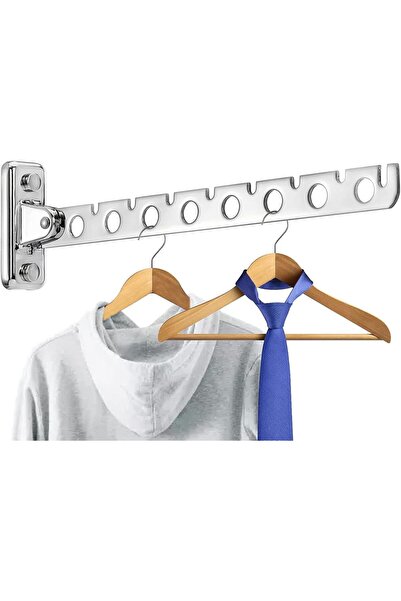 Arabest رف تعليق الملابس المثبت على الحائط، رف تجفيف الغسيل قابل للطي من الفو...