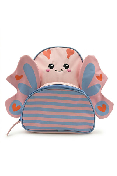 junco KELEBEK TASARIM PEMBE SIRT ÇANTASI