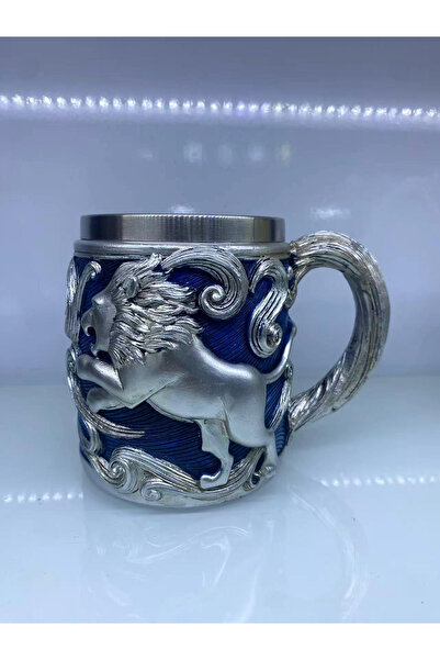 shopwave Lion Embroidered Steel Mug Cup Code 6974