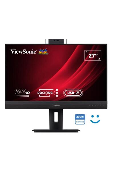ViewSonic Monitor VG2757V-2K 27" IPS QHD 100Hz cu webcam, boxe, pivot, negru