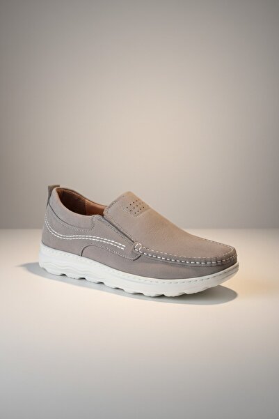 Modayak ENES ΓΚΡΙ NUBUCK ΧΩΡΙΣ ΔΑΝΤΕΛΕΣ ΛΕΥΚΗ ΠΟΛΥΣΤΡΩΜΗ ΣΟΛΑ ΓΝΗΣΙΟ ΔΕΡΜΑ ΚΑ...