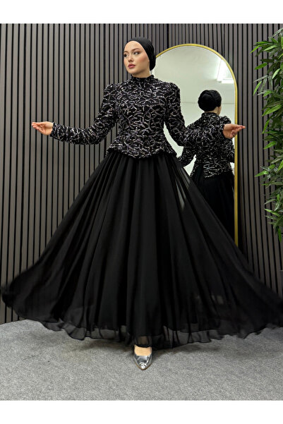 ENSA TESETTUR Βραδινό φόρεμα Princess Μαύρο