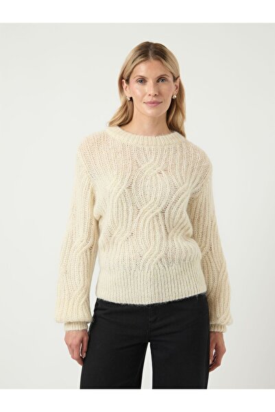 YAS Strickpullover YASZUMA WOLLMIX