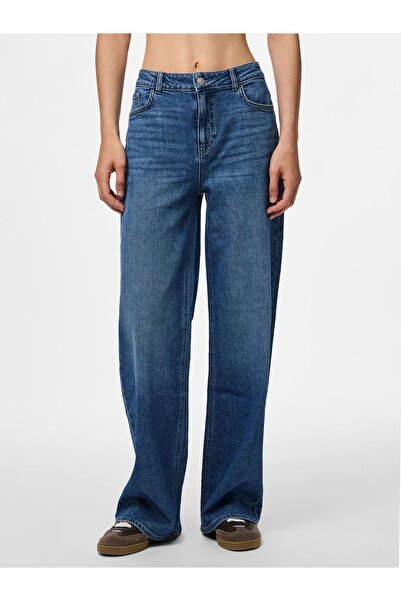 PIECES Široké džíny PCSILKE