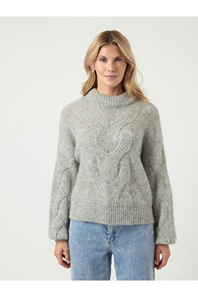YAS Pulover tricotat YASLURIS WOLLMIX LUREX