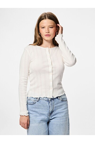 PIECES Strickjacke PCMARIE POINTELLE