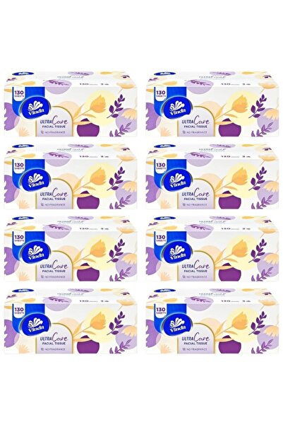 vinda Ultra Care Facial Tissue 130 sheets.