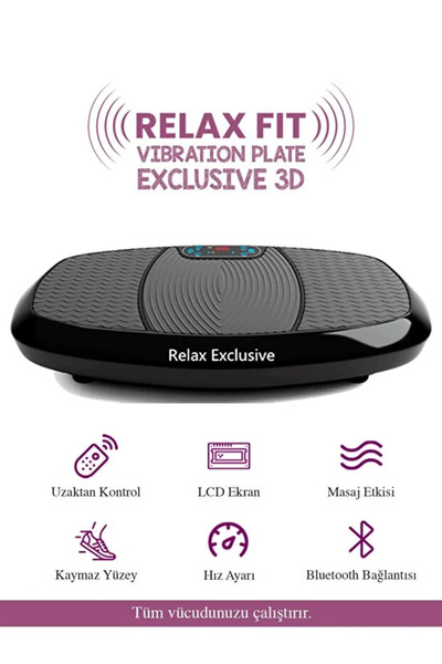 Relax Exclusive 3d Vibration Plate Hoparlörlü Titreşimli yatay+dikey+3d Spor ...