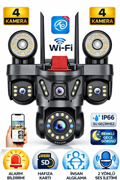 Blackbird Game Center O-kam Pro OK-231Plus Premium 4 Lensli 12 Mp Wifi PTZ Gü...