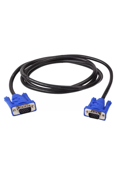 Generic Brand G-537A كابل VGA ذكر/ذكر بطول 1.5 متر و15 دبوس (3+6)