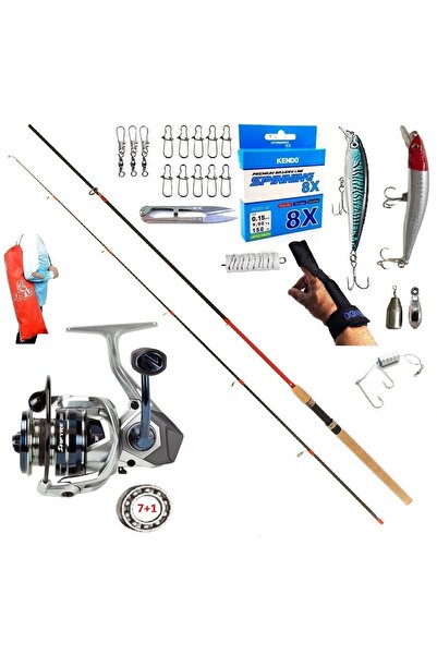 Kendo Okuma Safyre 4000 270cm 10-35gr Remixon Red Zoom Rapala Maket Balık Spi...