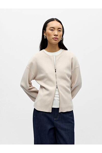 Object Strickjacke Zip-up