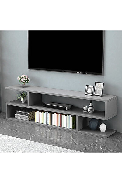 KEKE حامل تلفزيون بتصميم شبكي بسيط – حل تخزين أنيق للمنازل العصرية