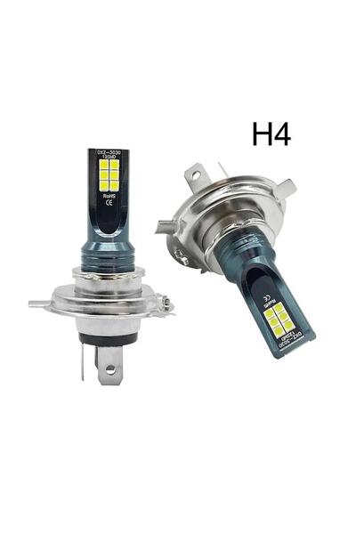 Led Set 2 Becuri H 4 1:1 CANBUS - 12 SMD 3030 12 V - 14000 LM/Set - 100 W/Set...