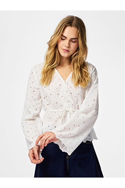 PIECES Μπλούζα PCARMORINE STICKEREI