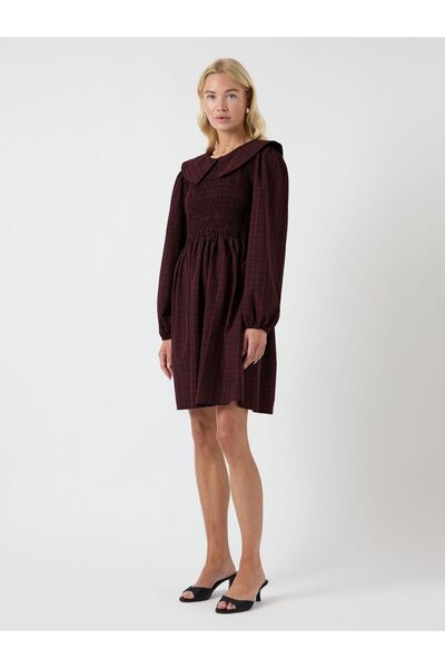 YAS Rochie midi YASCHEMMA GESMOKTES