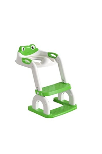 Little Mom Green children's toilet reducer, foldable, adjustable, removable P...