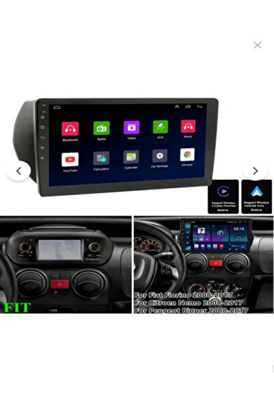 For-X Fiat FİORİNO-9''android Gerçek 4+64 GB/4 Çekirdek/ÖN DVR KAMERALI/Wifi ...