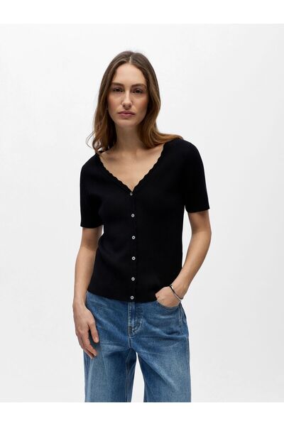 Object Krátkorukávová pletená bunda